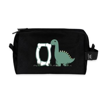 Buchstabe O - Recycelte Kulturtasche - Schwarz - Vorne