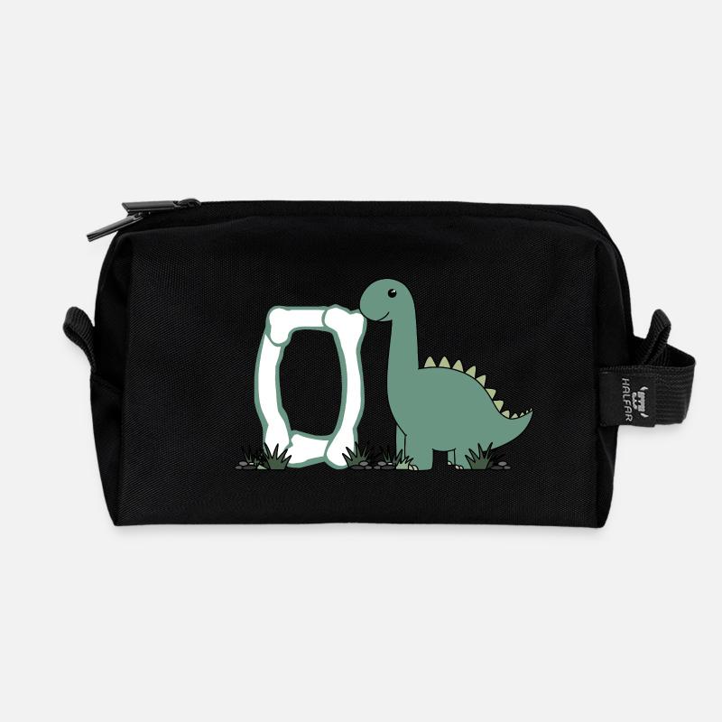 Buchstabe O - Recycelte Kulturtasche - Schwarz