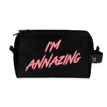 Annazing - Recycled Toiletry Zip Bag - black - Front