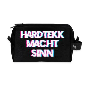 Hardtekk Tekk - Trousse de toilette en tissu recyclé - noir - Devant