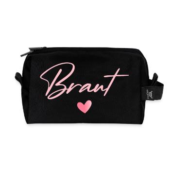 Braut T-Shirt JGA Frauen Junggesellenabschied JGA - Recycelte Kulturtasche - Schwarz - Vorne