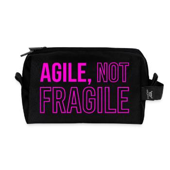 Agile Development, Scrum Coach Hoodie - Recycelte Kulturtasche - Schwarz - Vorne