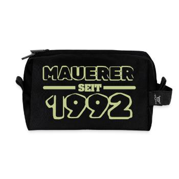 1992 - Recycelte Kulturtasche - Schwarz - Vorne