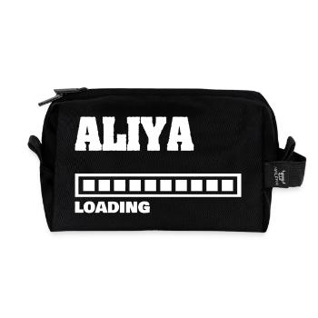 Geburt Aliya - Recycelte Kulturtasche - Schwarz - Vorne
