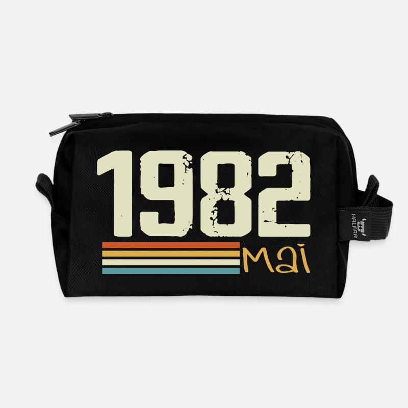 Mai 1982 - Recycelte Kulturtasche - Schwarz