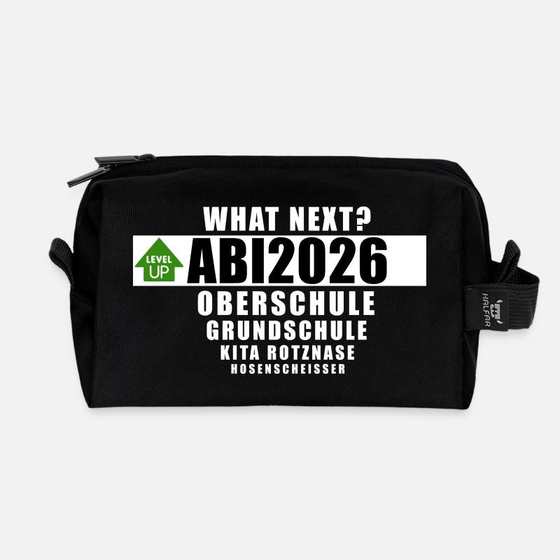 Abi2026 - what next? - Recycelte Kulturtasche - Schwarz