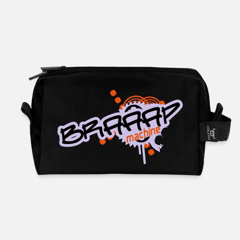 Braaap Machine - Recycelte Kulturtasche - Schwarz