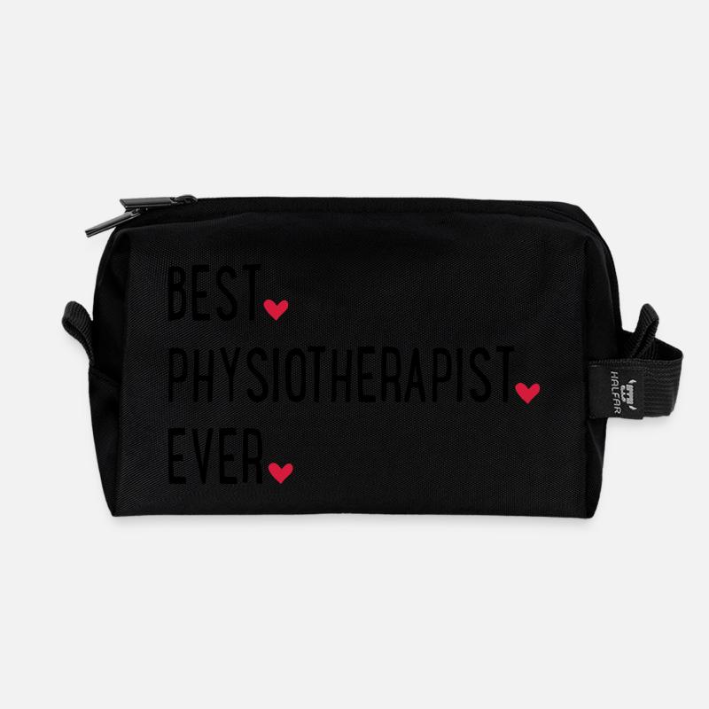 Physiotherapeut - Recycelte Kulturtasche - Schwarz