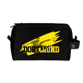 Fussball Dortmund - Recycelte Kulturtasche - Schwarz - Vorne