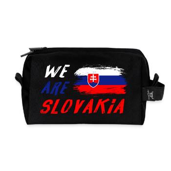 Wir sind Slowakei - Recycelte Kulturtasche - Schwarz - Vorne
