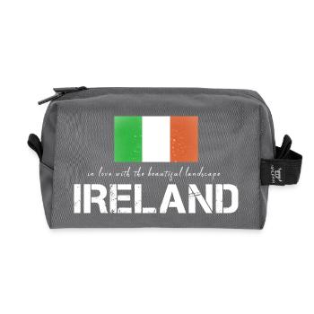 Ireland Irland irische Fahne - Recycelte Kulturtasche - Anthrazit - Vorne