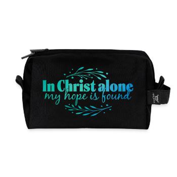 In Christ alone - Recycelte Kulturtasche - Schwarz - Vorne