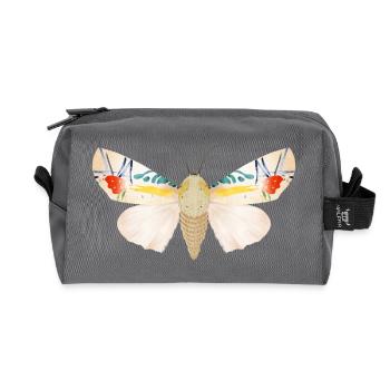 Baorisa hieroglyphica rare butterfly - Recycled Toiletry Zip Bag - anthracite - Front