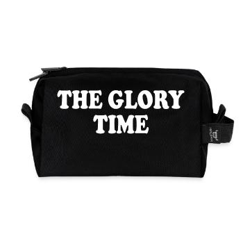 The glory time - Recycled Toiletry Zip Bag - black - Front