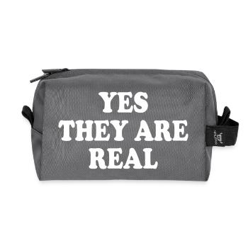 yes they are real - Recycelte Kulturtasche - Anthrazit - Vorne