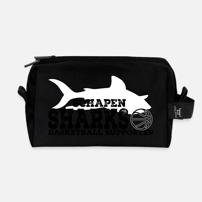 Sharks Supporter WHITE Rust - Recycelte Kulturtasche - Schwarz