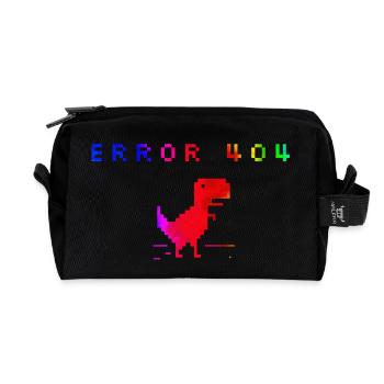 Karikatur Glücklich Vektor Figur Symbol Lustiges Design Niedlich - Recycelte Kulturtasche - Schwarz - Vorne
