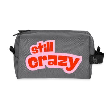 still crazy - Recycelte Kulturtasche - Anthrazit - Vorne