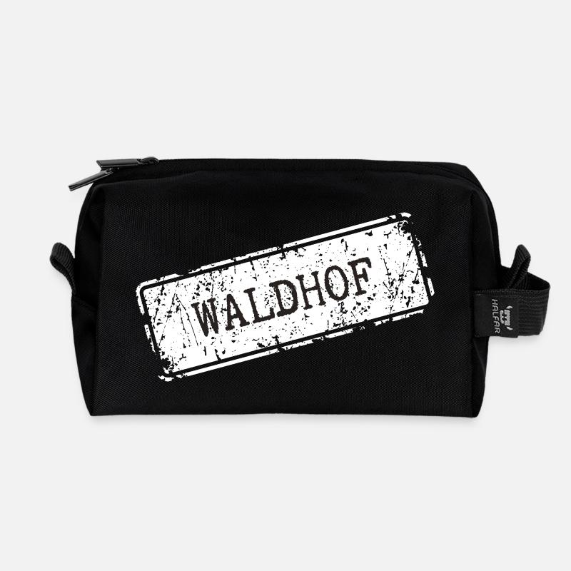 Waldhof - Recycelte Kulturtasche - Schwarz