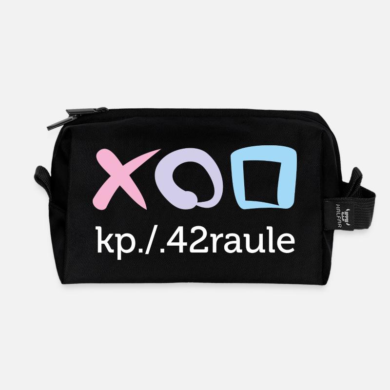 Raule - Recycled Toiletry Zip Bag - black