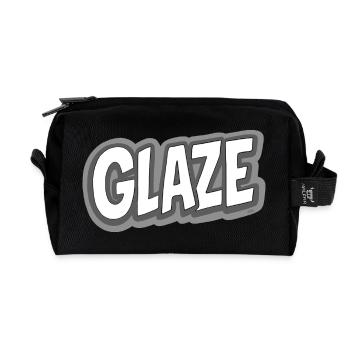 Glasur! - Recycelte Kulturtasche - Schwarz - Vorne
