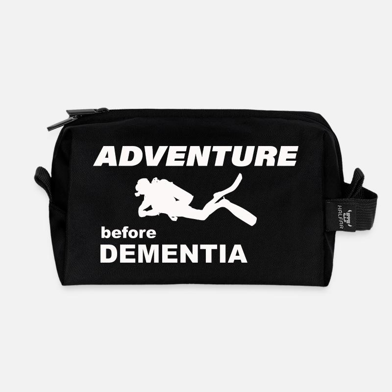 DIVING ADVENTURE - Recycelte Kulturtasche - Schwarz