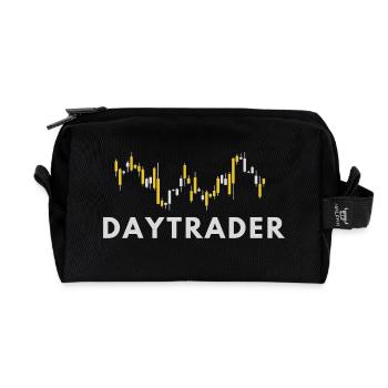 Trader - Trading Börse Aktien - Recycelte Kulturtasche - Schwarz - Vorne
