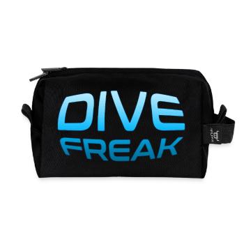 Dive Freak Ocean Pulse - Recycelte Kulturtasche - Schwarz - Vorne