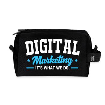 Digital Marketing Manager - Recycled Toiletry Zip Bag - black - Front