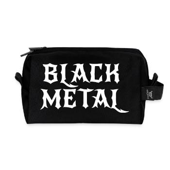 Black Metal-Logodesign - Recycelte Kulturtasche - Schwarz - Vorne
