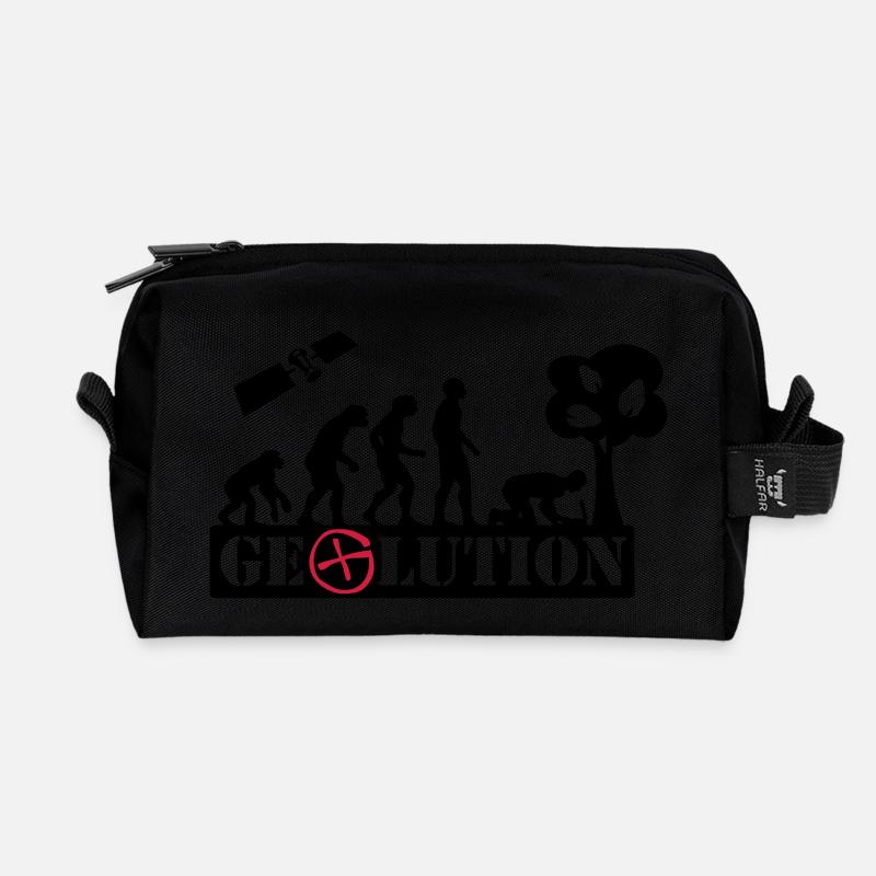 Geolution - 2color - 2O12 - Recycelte Kulturtasche - Schwarz