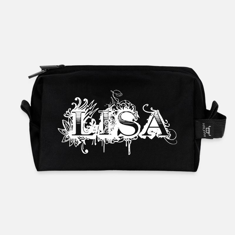 LISA - Recycelte Kulturtasche - Schwarz