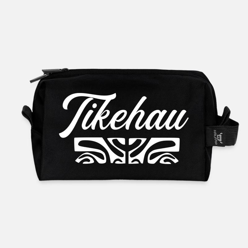 TIKEHAU (weiß) - Recycelte Kulturtasche - Schwarz