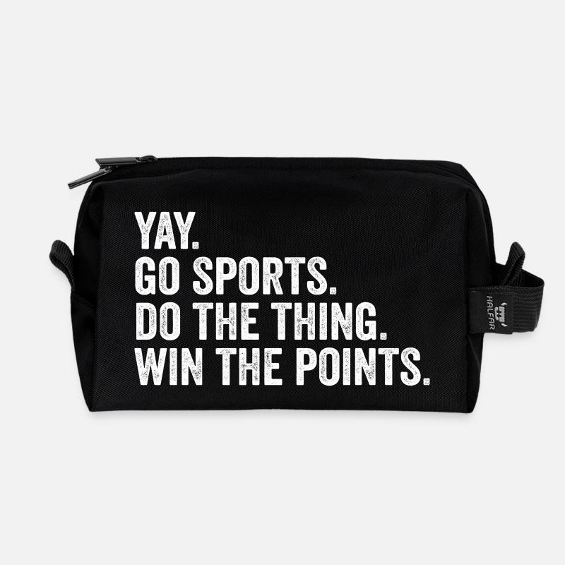 Yay Go Sport mach das Ding Gewinnen Sie die Punkte - Recycelte Kulturtasche - Schwarz