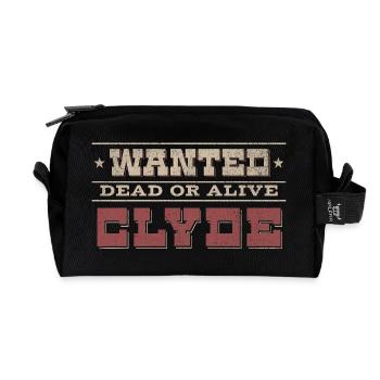 Bonnie and Clyde Wanted dead or alive Clyde - Recycelte Kulturtasche - Schwarz - Vorne