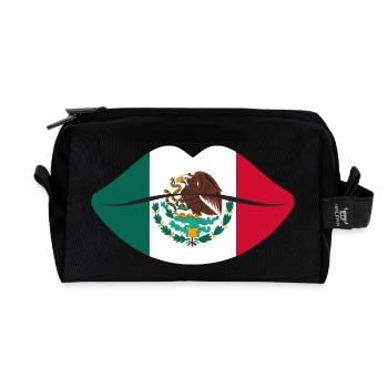Kuss Mexiko - Recycelte Kulturtasche - Schwarz - Vorne