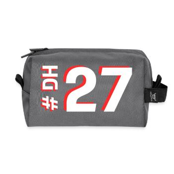 DH27 - Trousse de toilette en tissu recyclé - anthracite - Devant
