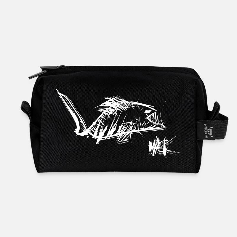 Hack - Recycelte Kulturtasche - Schwarz