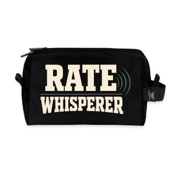 Mortgage Brokers, Loan Officers, - Recycled Toiletry Zip Bag - black - Front