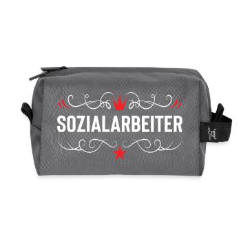 Sozialarbeiter Beruf - Recycelte Kulturtasche - Anthrazit - Vorne