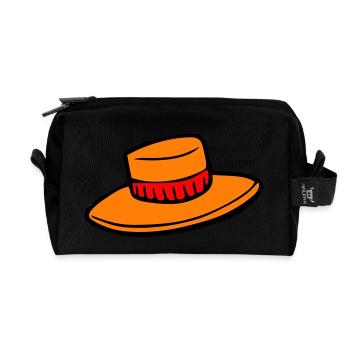 Hut - Recycelte Kulturtasche - Schwarz - Vorne