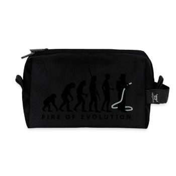 evolution_feuerwehr_2c - Recycelte Kulturtasche - Schwarz - Vorne