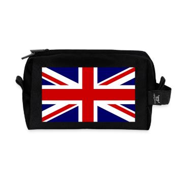 Großbritannien Flagge, Englandfahne, great britain - Recycelte Kulturtasche - Schwarz - Vorne