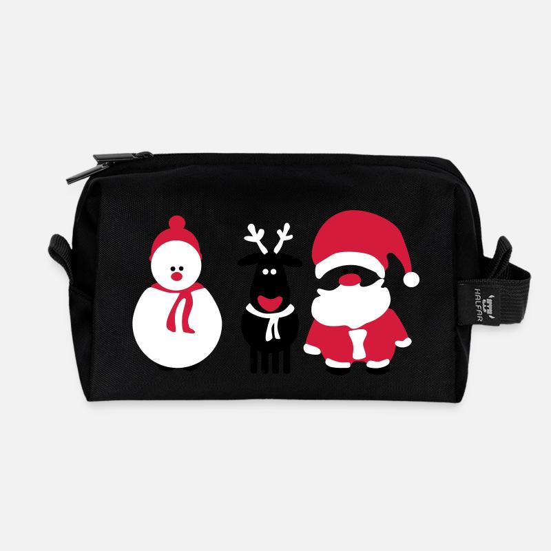Weihnachts Crew 3 - Recycelte Kulturtasche - Schwarz