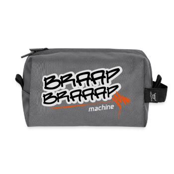 Braap braaap machine - Recycelte Kulturtasche - Anthrazit - Vorne