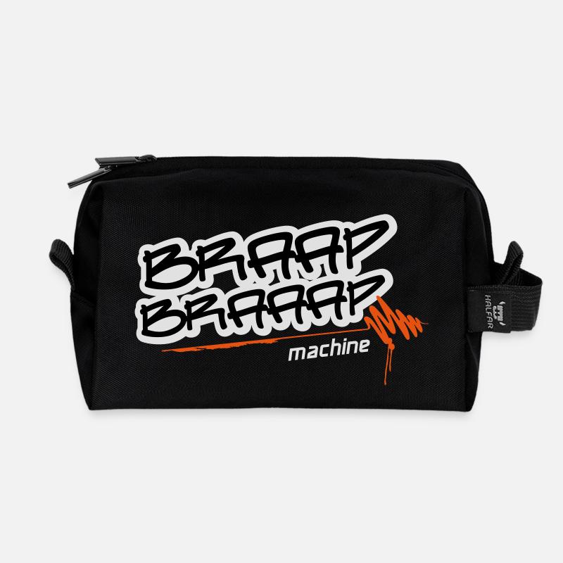 Braap braaap machine - Recycelte Kulturtasche - Schwarz