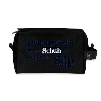 Aschenbrödel hat ihren Schuh verloren - Recycled Toiletry Zip Bag - black - Front