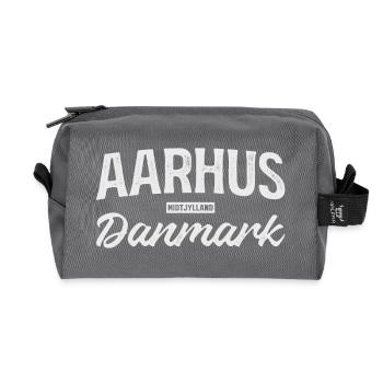 Aarhus Danmark Vintage Logo - Trousse de toilette en tissu recyclé - anthracite - Devant