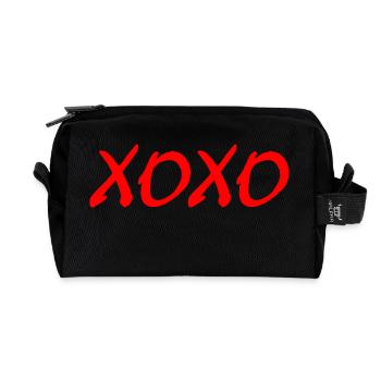 Xoxo - Trousse de toilette en tissu recyclé - noir - Devant