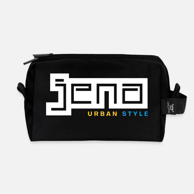 Jena Urban Style - Recycled Toiletry Zip Bag - black